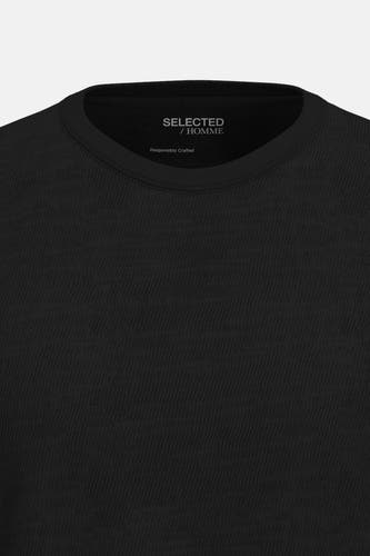 T-shirt (korte mouwen) Zwart - SELECTED