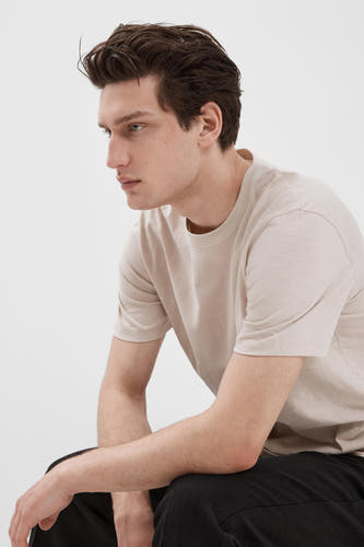 T-shirt (korte mouwen) Beige - SELECTED