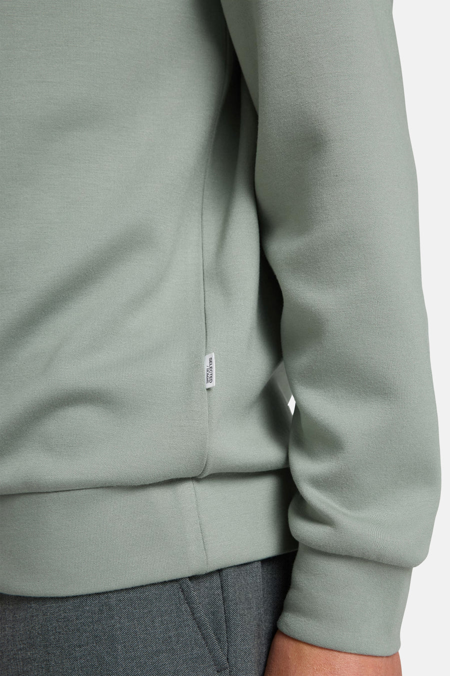 Sweater met ronde hals Groen - SELECTED
