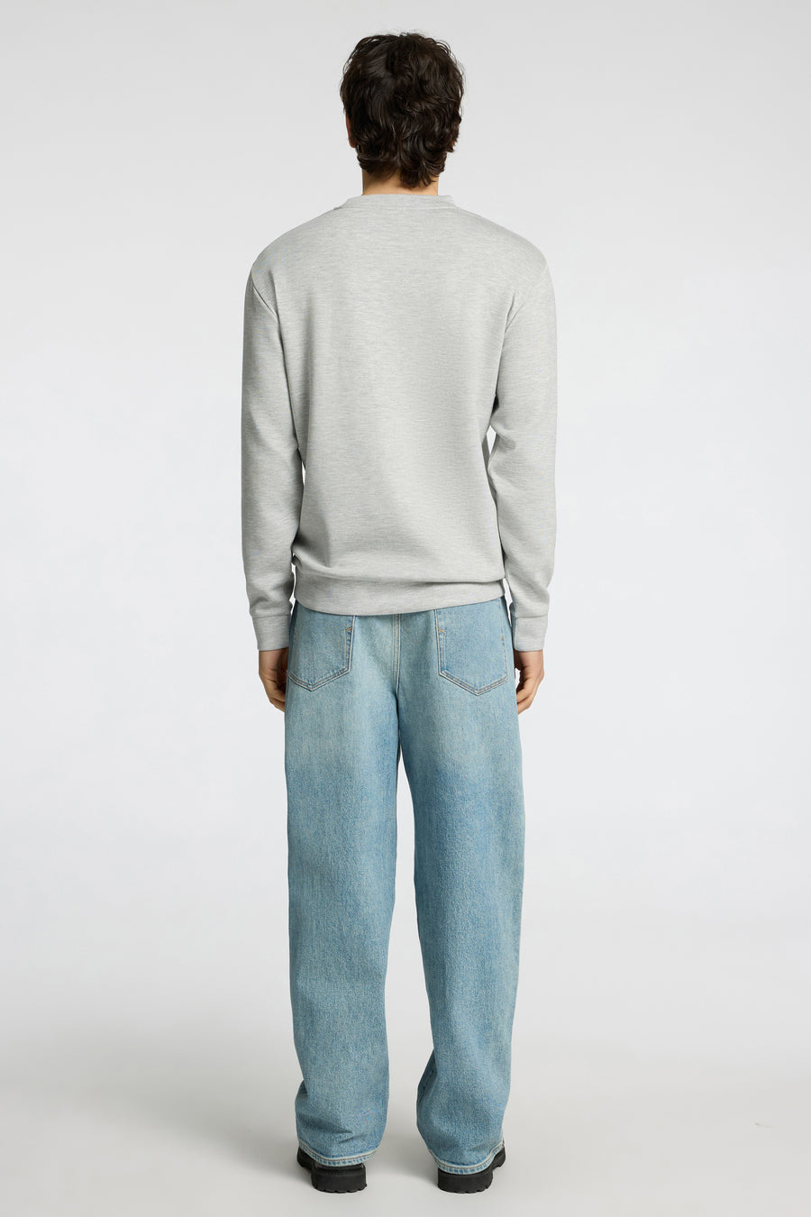 Sweater met ronde hals Grijs - SELECTED