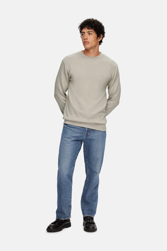 Sweater met ronde hals Ecru - SELECTED