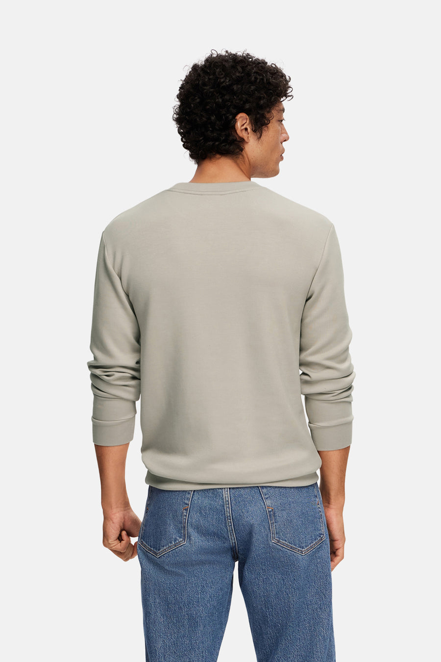 Sweater met ronde hals Ecru - SELECTED