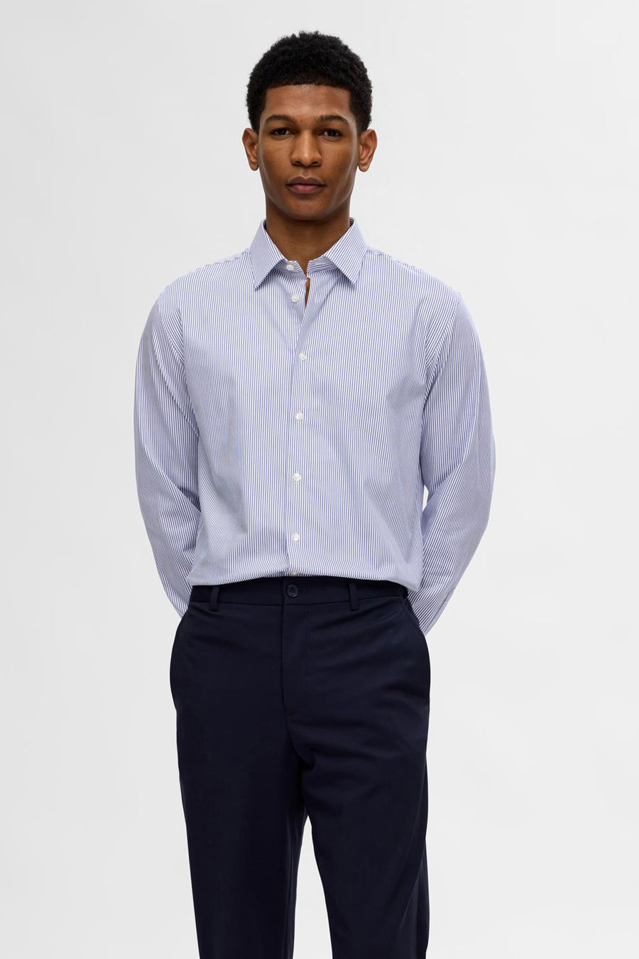 Hemd (lange mouwen) Blauw - SELECTED