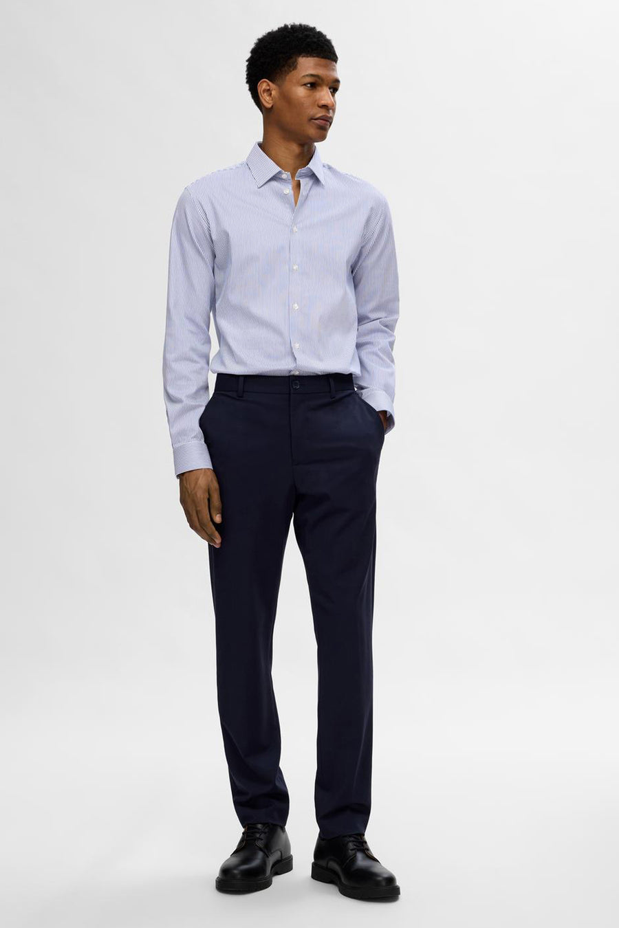 Hemd (lange mouwen) Blauw - SELECTED