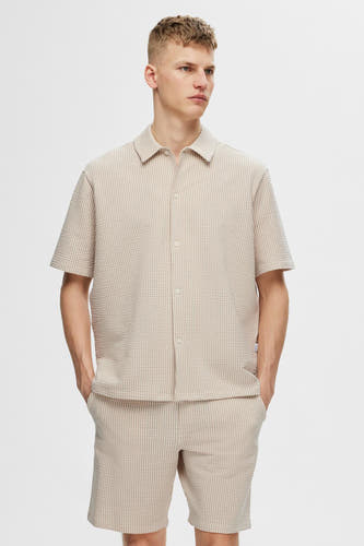 Hemd (korte mouwen) Beige - SELECTED