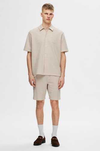 Hemd (korte mouwen) Beige - SELECTED