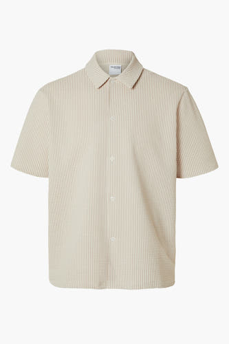 Hemd (korte mouwen) Beige - SELECTED