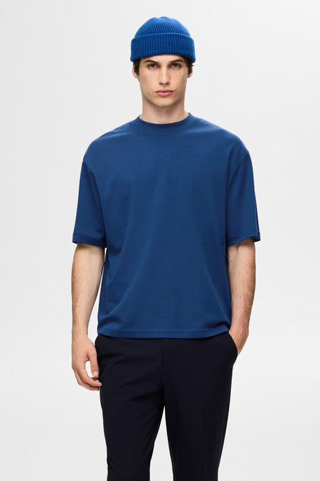 T-shirt (korte mouwen) Blauw - SELECTED