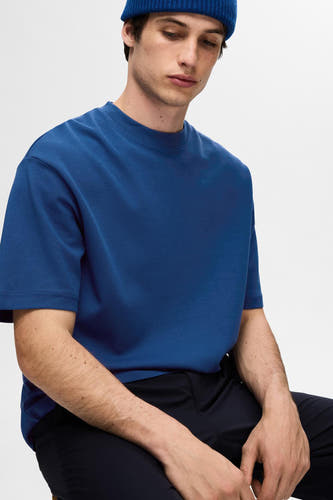 T-shirt (korte mouwen) Blauw - SELECTED