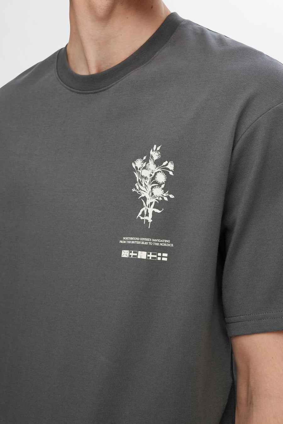 T-shirt (korte mouwen) Grijs - SELECTED
