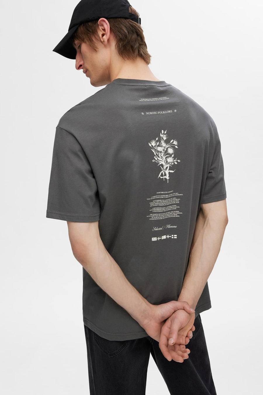 T-shirt (korte mouwen) Grijs - SELECTED