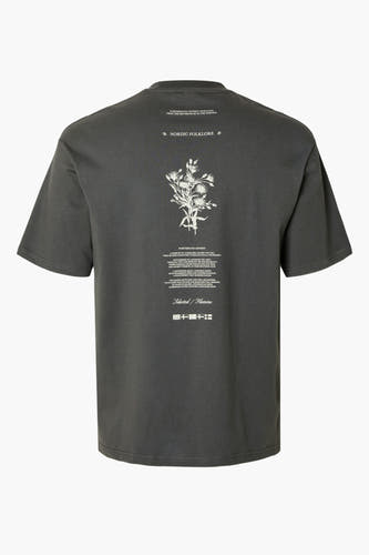 T-shirt (korte mouwen) Grijs - SELECTED