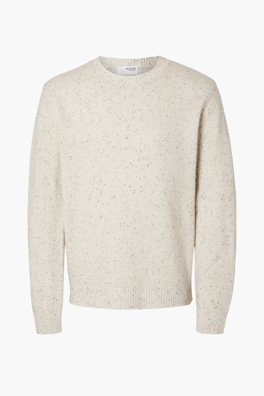 Trui met ronde hals Beige - SELECTED