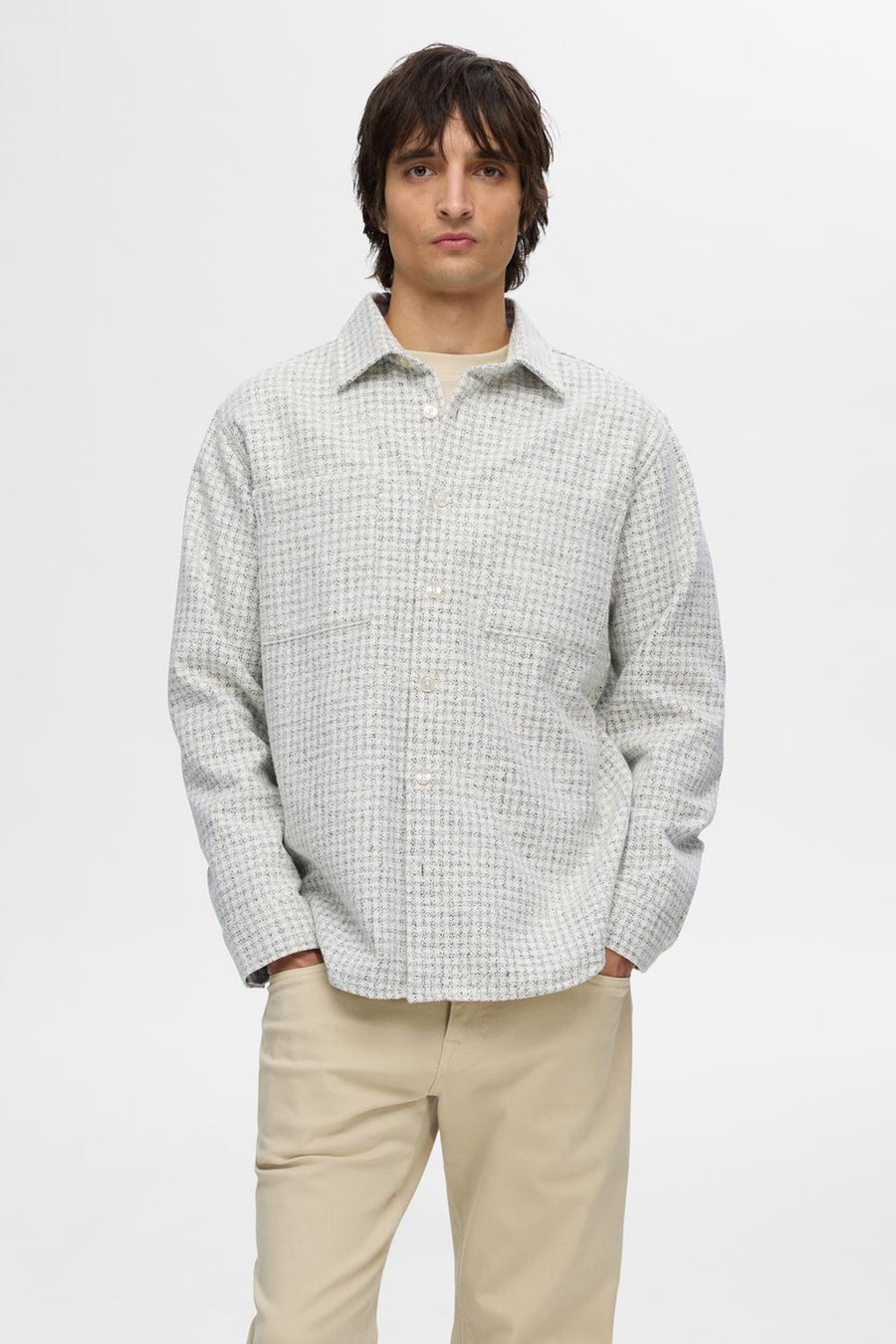 Hemd (lange mouwen) Grijs - SELECTED