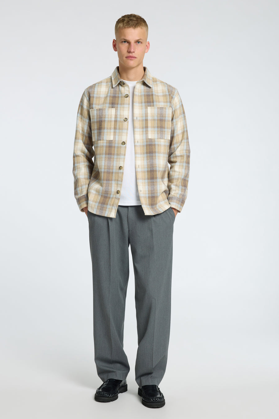 Hemd (lange mouwen) Beige - SELECTED