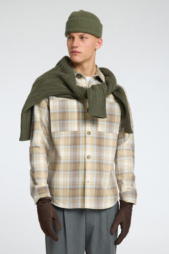 Hemd (lange mouwen) Beige - SELECTED