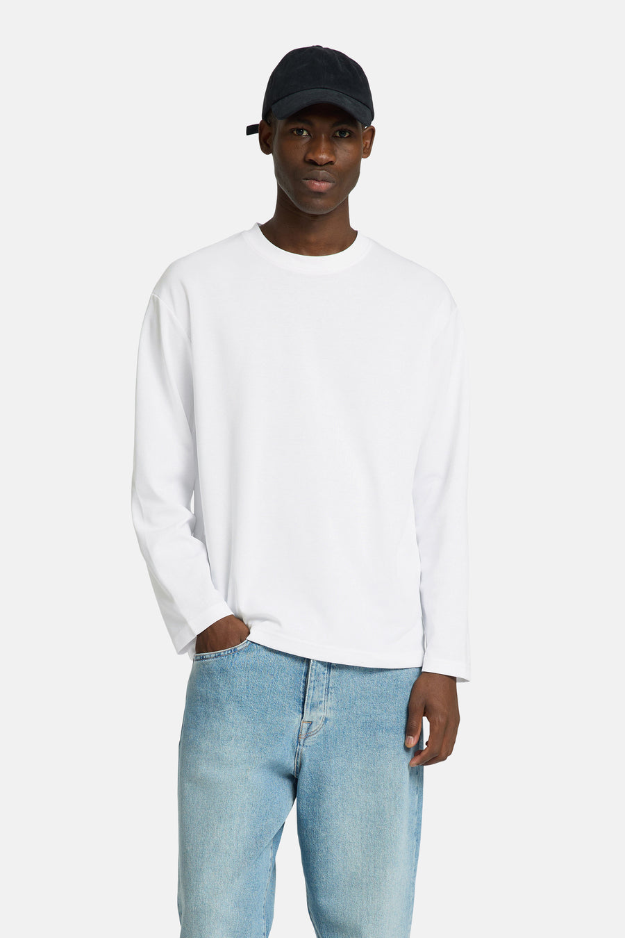T-shirt (lange mouwen) Wit - SELECTED