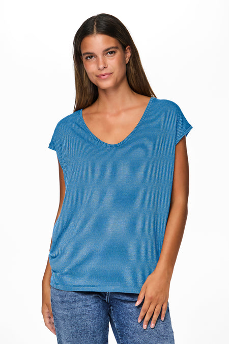 T-shirt (korte mouwen) Blauw - PIECES®