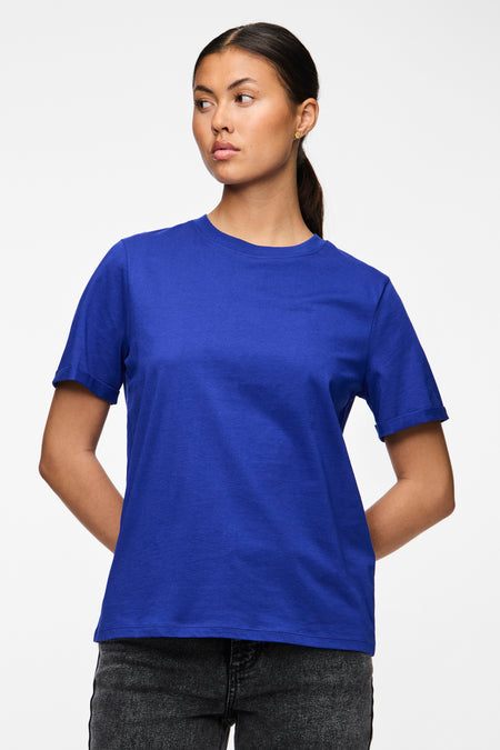 Top (korte mouwen) Blauw - PIECES®