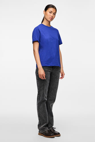 Top (korte mouwen) Blauw - PIECES®