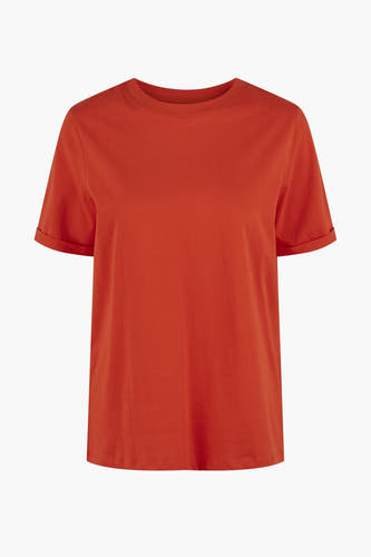 Top (korte mouwen) Oranje - PIECES®