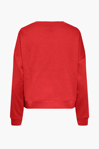Sweater met ronde hals Rood - PIECES®