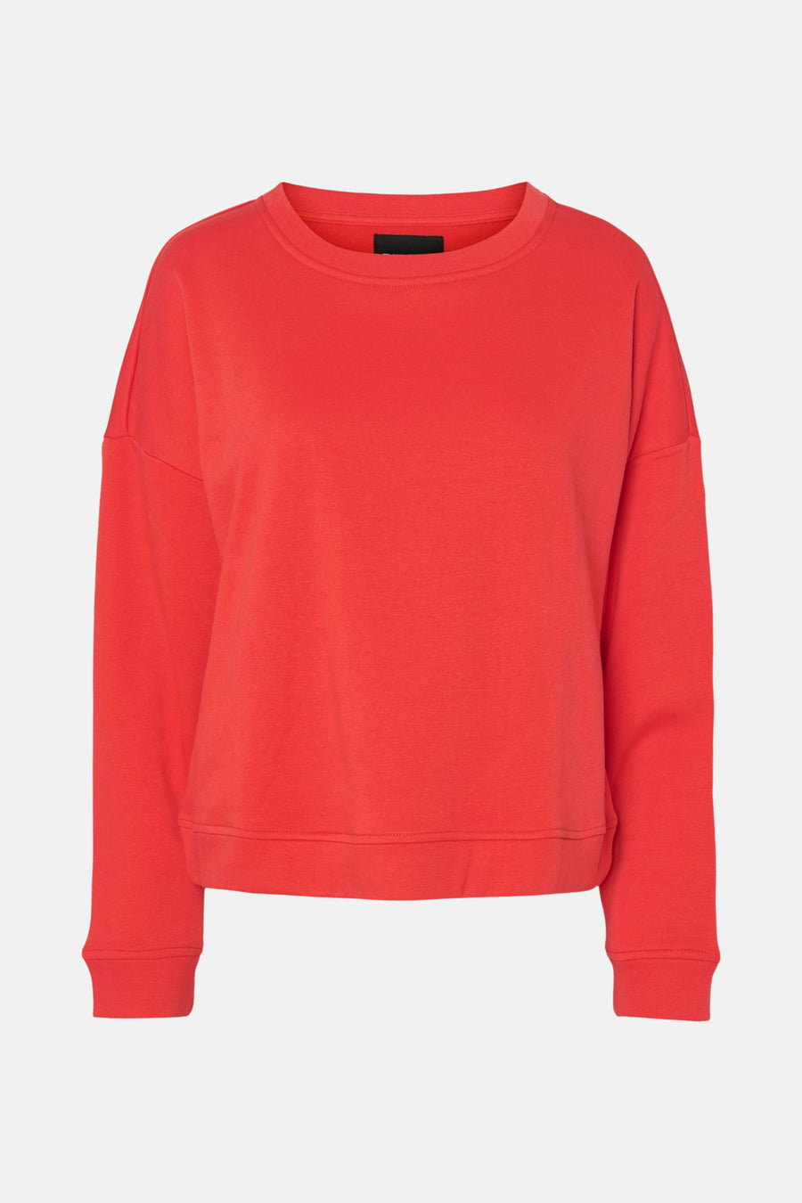 Sweater met ronde hals Rood - PIECES®