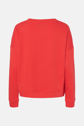 Sweater met ronde hals Rood - PIECES®