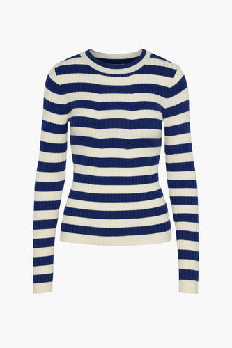 Trui met ronde hals Blauw - PIECES®