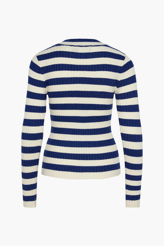 Trui met ronde hals Blauw - PIECES®