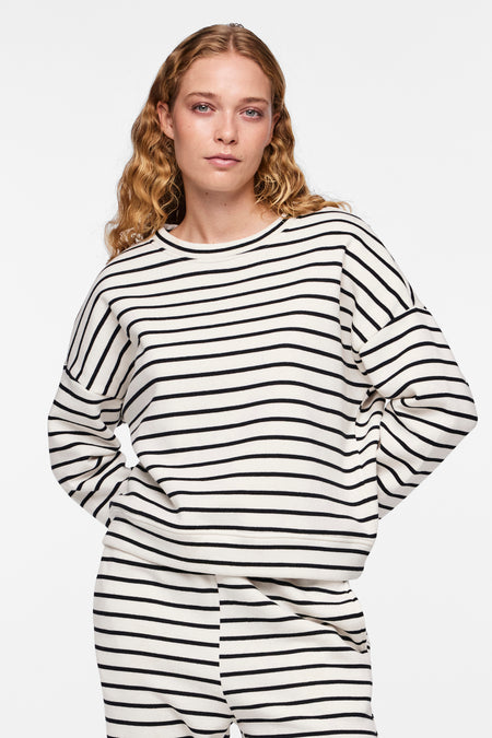 Sweater met ronde hals Wit - PIECES®