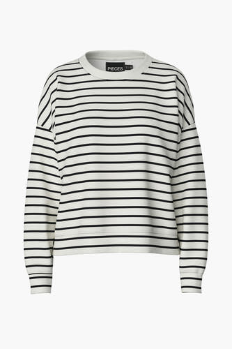 Sweater met ronde hals Wit - PIECES®
