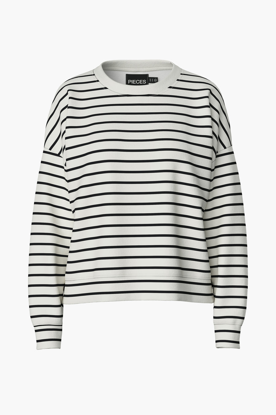 Sweater met ronde hals Wit - PIECES®