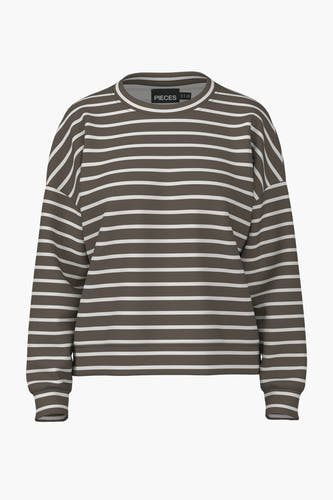 Sweater met ronde hals Wit - PIECES®