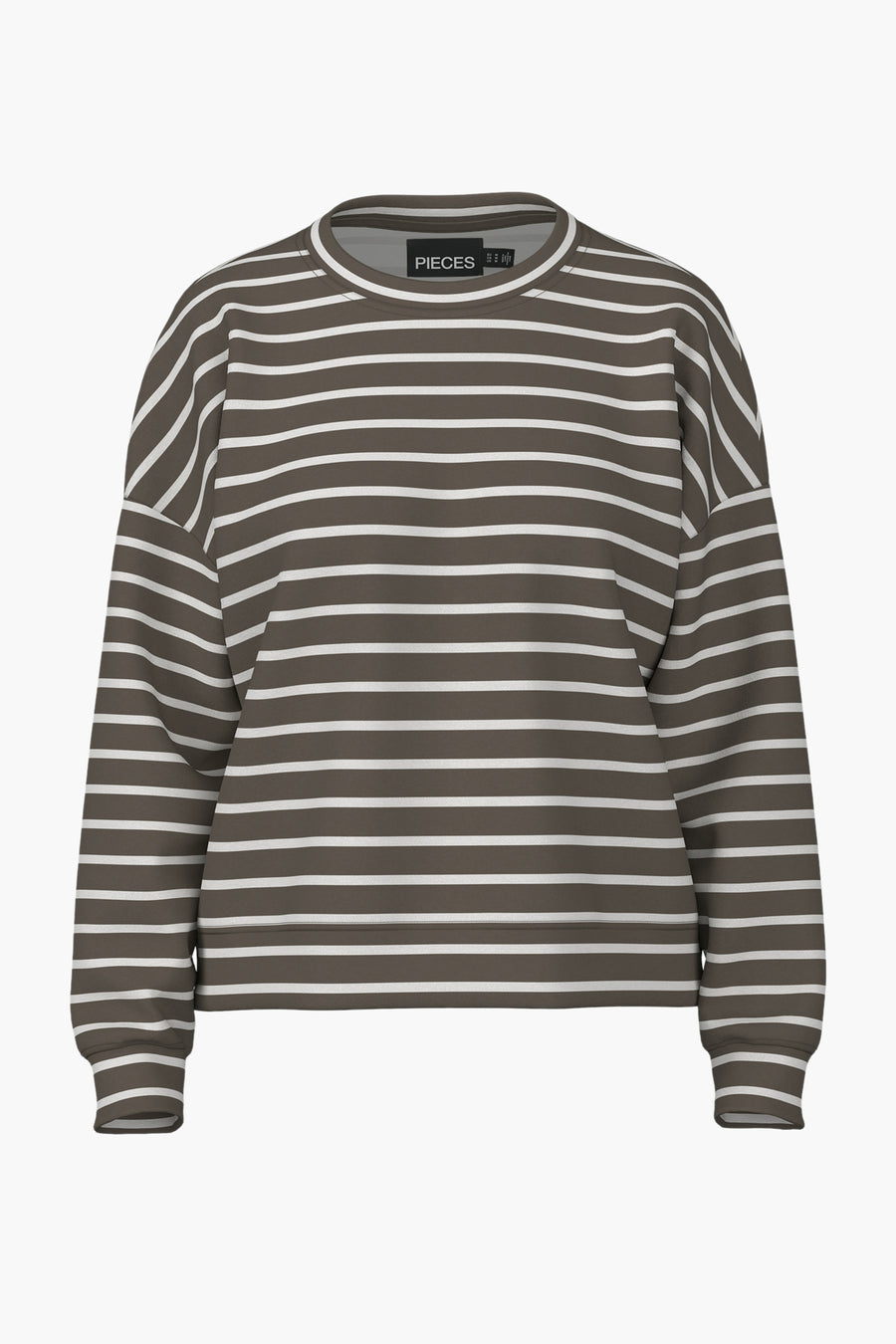 Sweater met ronde hals Wit - PIECES®