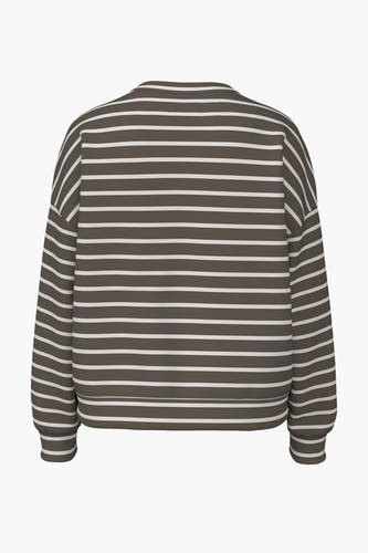 Sweater met ronde hals Wit - PIECES®