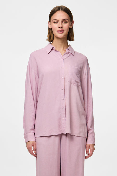 Hemd (lange mouwen) Roze - PIECES®