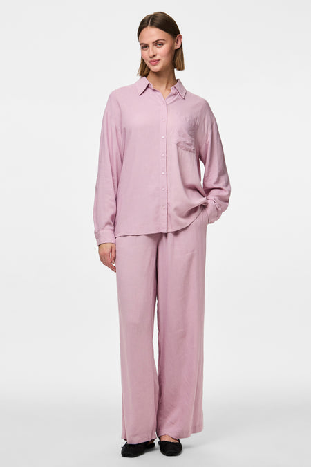 Hemd (lange mouwen) Roze - PIECES®