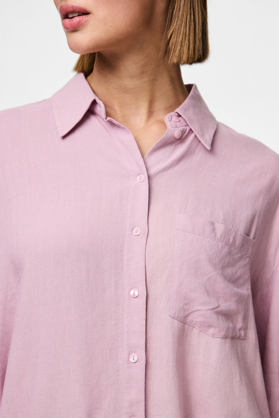 Hemd (lange mouwen) Roze - PIECES®