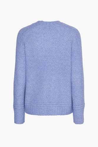 Trui met ronde hals Blauw - PIECES®