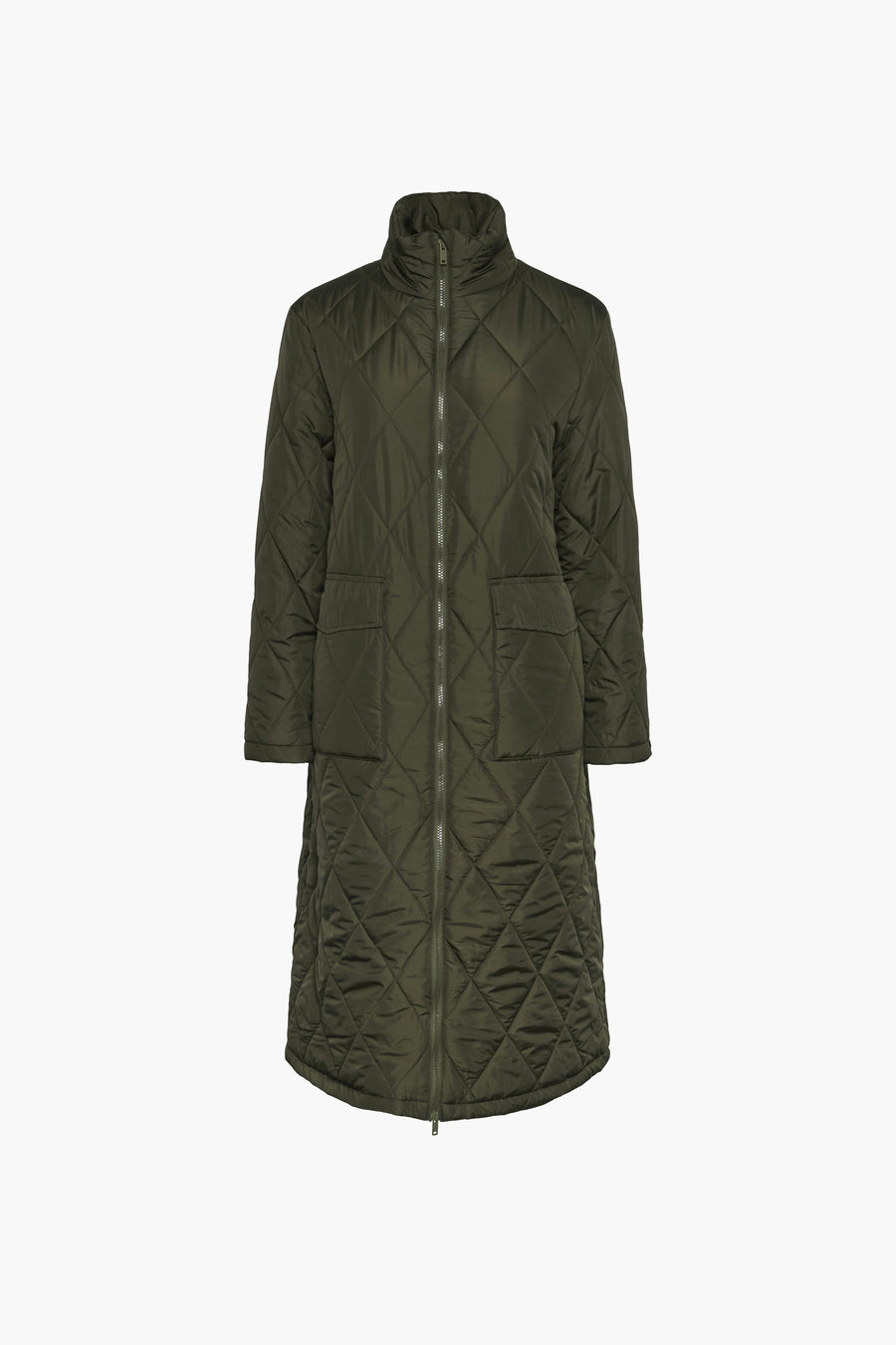 Lange jas Groen - PIECES®