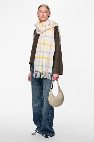 Wintersjaals Ecru - PIECES®
