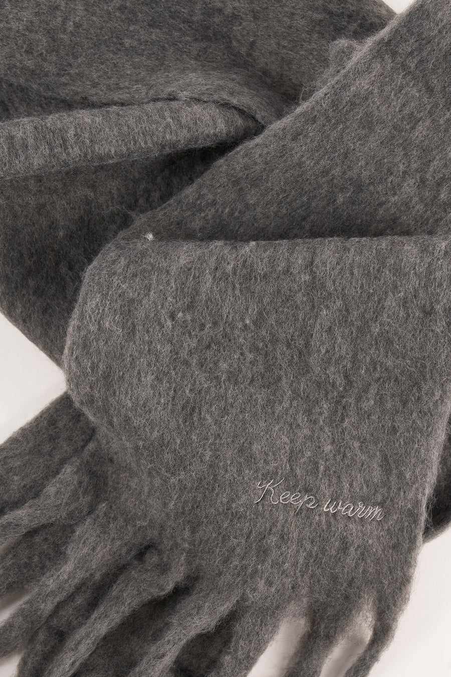 Wintersjaals Grijs - PIECES®