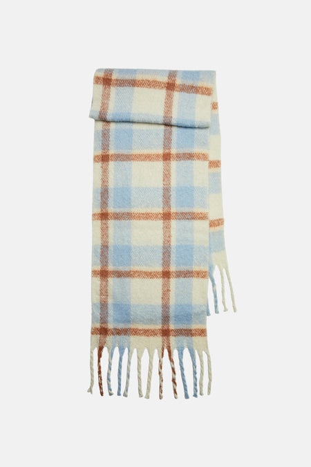 Wintersjaals Blauw - PIECES®