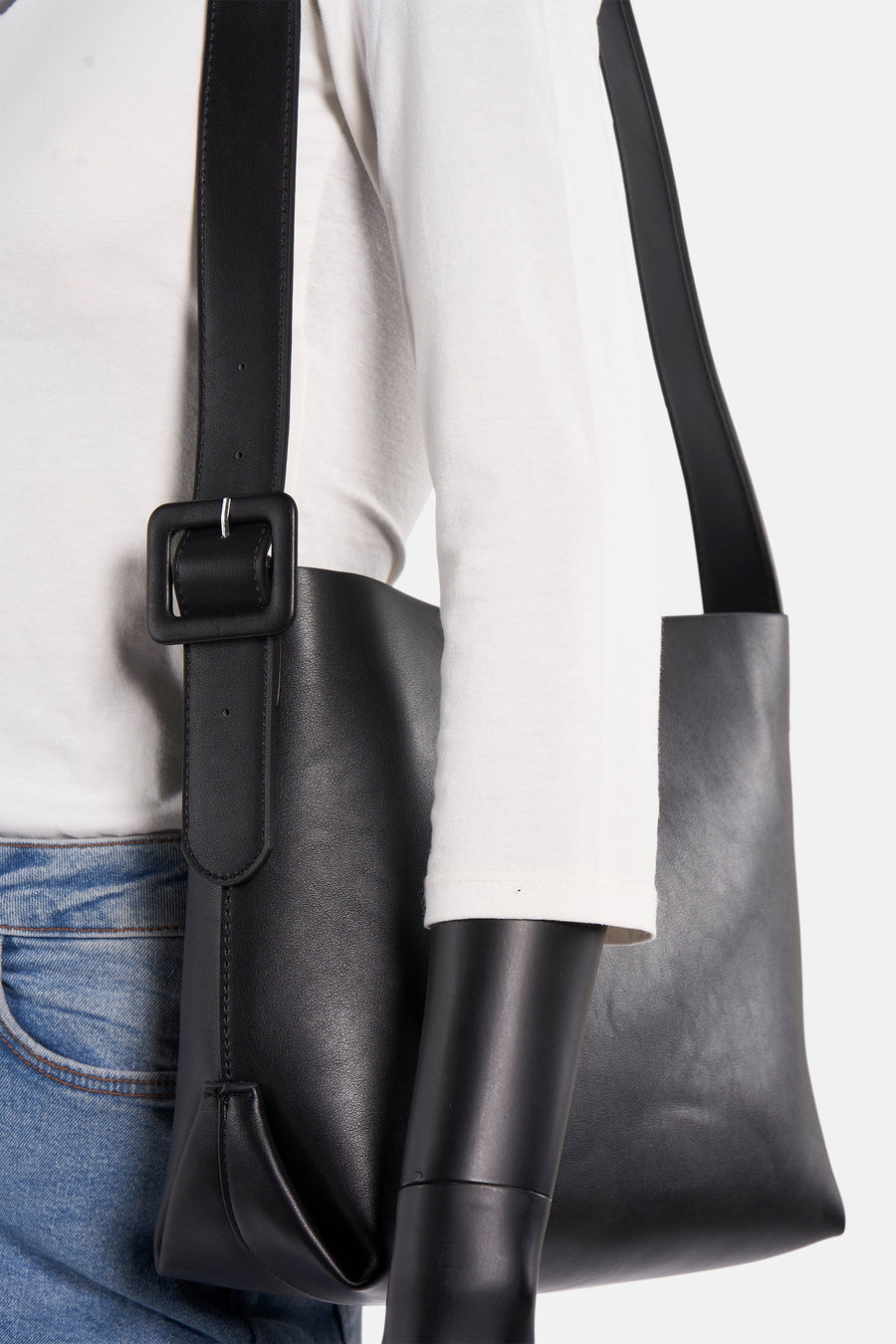 Schoudertas Zwart - PIECES®