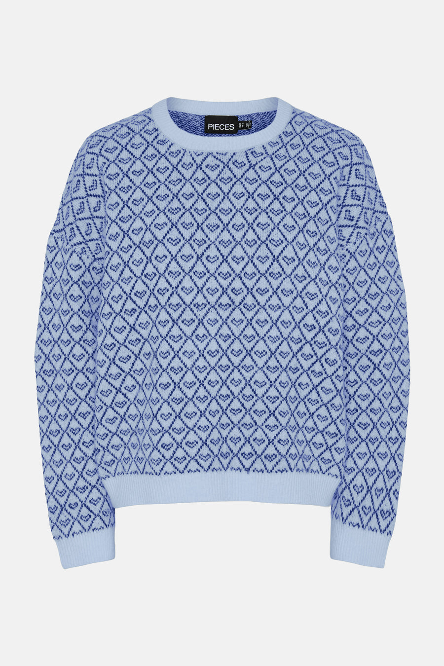 Trui met ronde hals Blauw - PIECES®