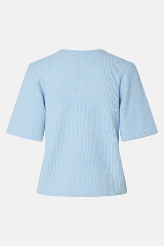 Trui met ronde hals Blauw - PIECES®