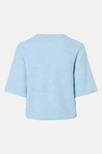 Trui met ronde hals Blauw - PIECES®