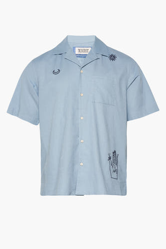 Hemd (korte mouwen) Blauw - SCOTCH & SODA