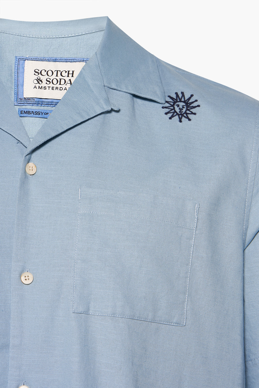 Hemd (korte mouwen) Blauw - SCOTCH & SODA